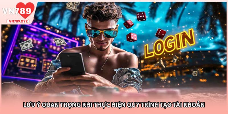 Lưu ý quan trọng khi thực hiện quy trình tạo tài khoản